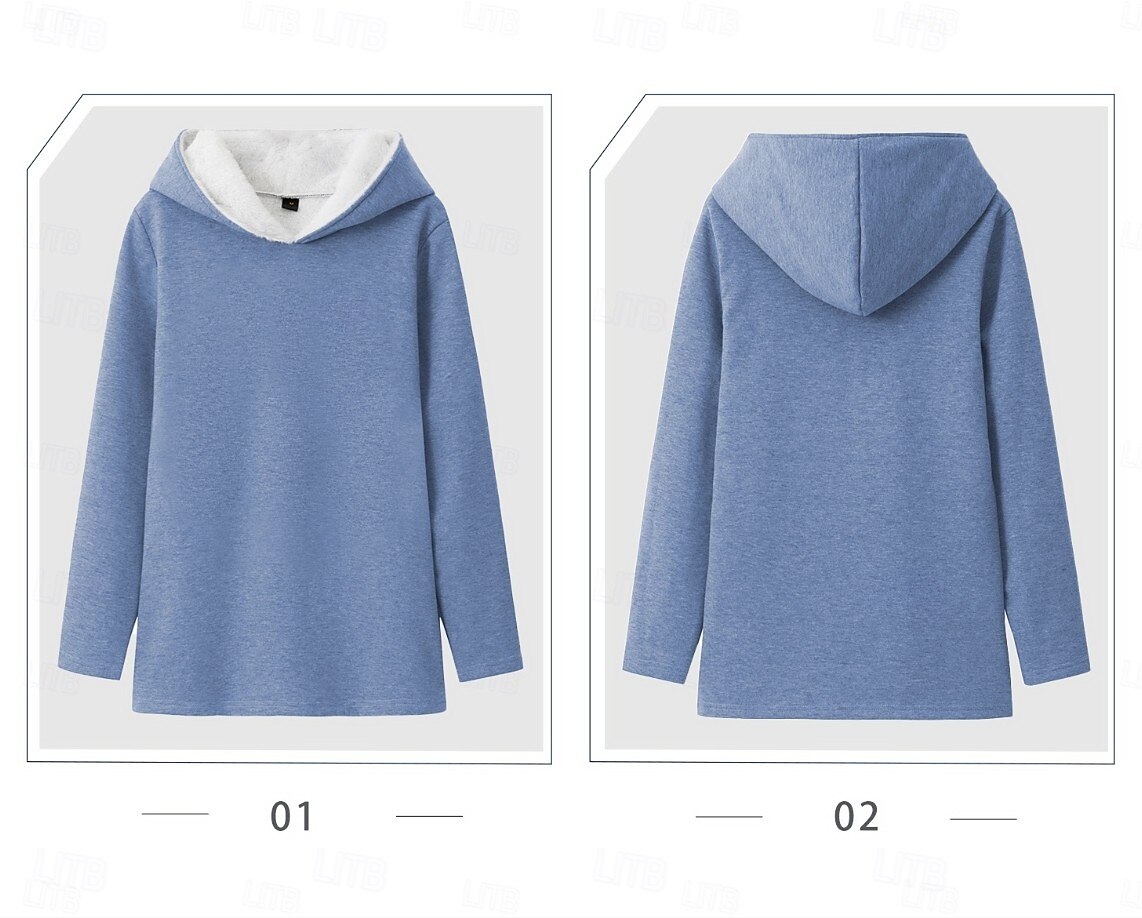 Mulheres Pulôver Moletom Com Capuz Gráfico Animal Letra Quente Casual Difusa Manga Longa Com Capuz Tops regulares Casual Esportes Imprimir Rosa Azul Cinzento Outono Inverno de 2025 por $27.99 –P4