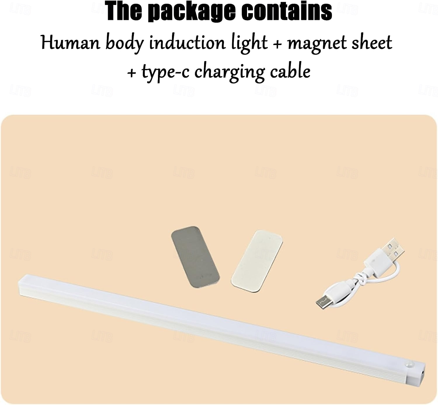 Lampe sous meuble, capteur magnétique intelligent sans perforation, lampes LED rechargeables, veilleuse magnétique sans fil à induction intelligente du corps humain pour cuisine, escaliers, de 2025 ? $14.99 –P8