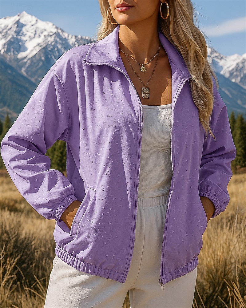 Femmes Veste d'extérieur Veste de randonnée Extérieur Imperméable Coupe-vent Léger Respirant Tenues de randonnée Vêtements de randonnée Printemps Automne Veste Chasse Escalade Camping / Randonnée de 2026 ? $28.99 –P2