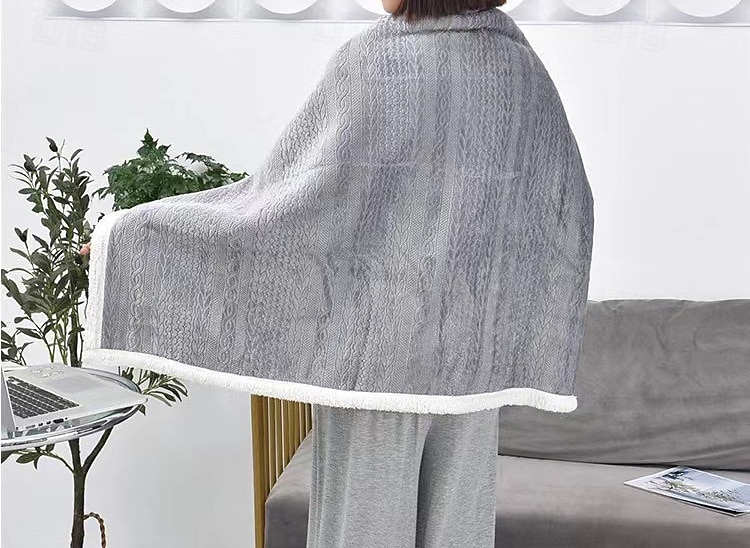 winter kasjmier kantoor dutje sjaal deken draagbare mantel luie deken verdikte beenbedekking kleine deken 2026 - $23.99 –P8
