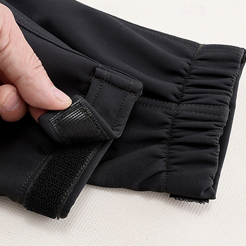 Herre Turjakke Fleece-jakke Vinterfrakk Pufferjakke Termisk sett Vinter Høst utendørs Hold Varm Vanntett Vindtett Topper Mørkegrå Svart Rød Lysegrå Grønn 2026 - $63.99 –P10