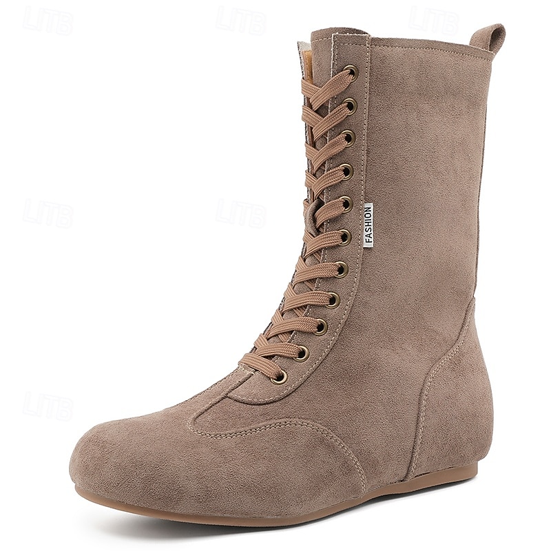 stivali alti da uomo in pelle scamosciata gialla: un trend setter urbano, un comodo design con lacci per un uso casual o quotidiano del 2026 a $79.99 –P2