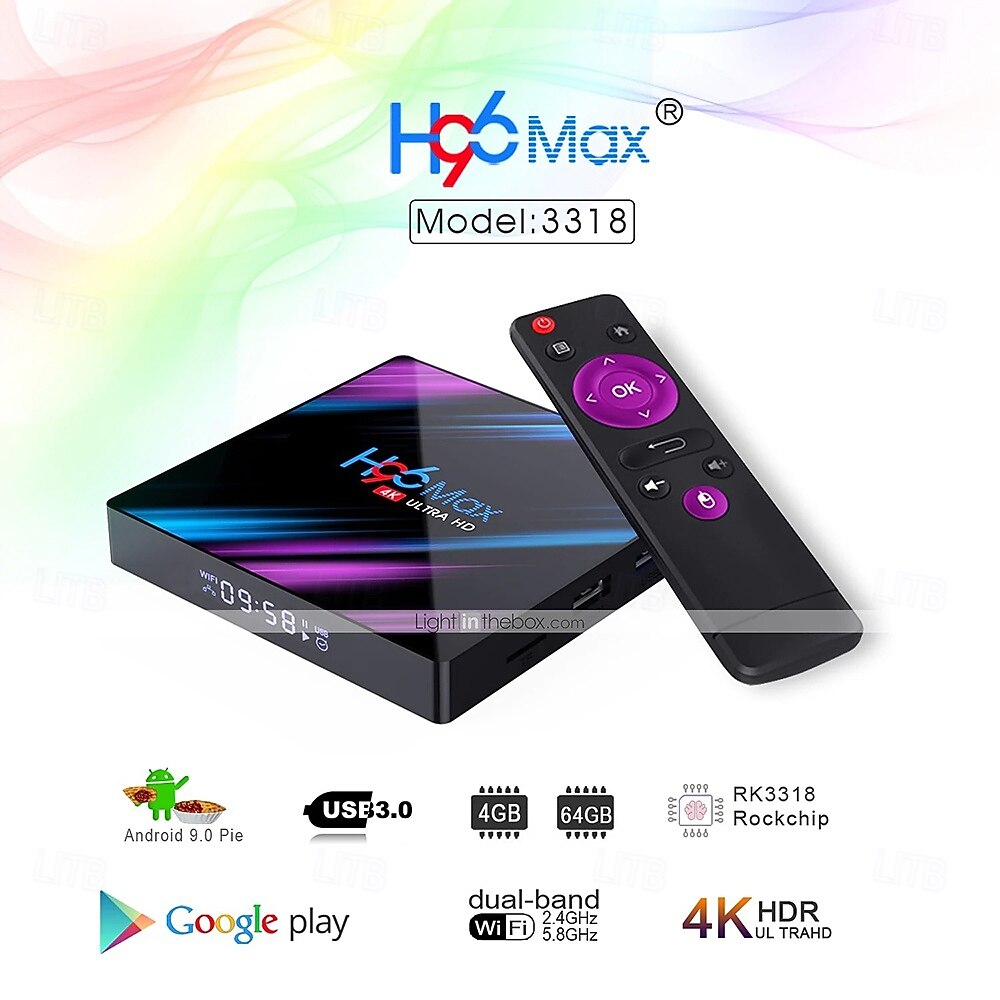 андроид 9.0 h96 max bluetooth 4.0 4k rk3318 2gb 16gb 2025 - $43.99 –P14