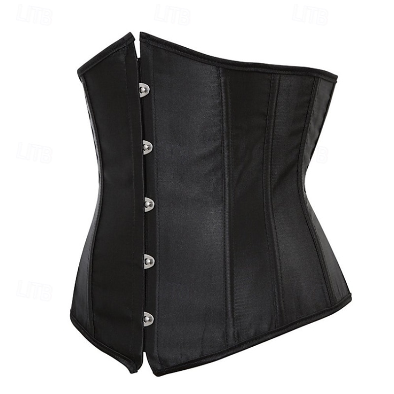 Per donna Corsetto modellante per la vita Intimo Modellante Corsetto sexy Moda Dolce Colore Puro Orlo irregolare Senza schiena Vacanza Streetwear Data Senza Maniche Top con spalle scoperte Nero Rosso del 2026 a $27.99 –P7