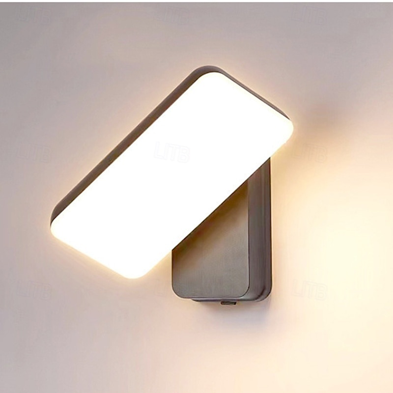 Moderne utendørs roterende vegglampe 350° justerbar hodevegglampe svart LED-vegglampe utendørs belysning for hus veranda garasje ip65 vanntett 2026 - $142.99 –P5