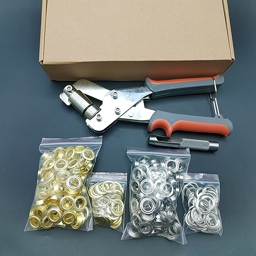 Hochleistungs-Werkzeugsatz für professionelle Ösen, 3/8 Zoll 10 mm Hand-Ösensatz, DIY-Handlocher-Ösensatz mit 200/500 Ösenschnallen, Installationswerkzeuge für Metall-Luftlochnieten 2025 - $29.99 –P9