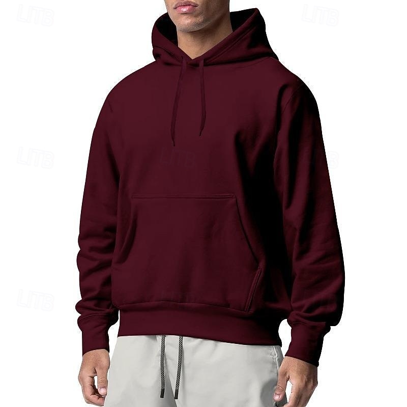 Per uomo Felpa con cappuccio Felpa con cappuccio in pile Felpa con cappuccio foderata in pile Aalbicocca Nero Bianco Giallo Rosa Con Cappuccio Semplice Sport & Outdoor Casuale Quotidiano Streetwear del 2025 a $17.99 –P10