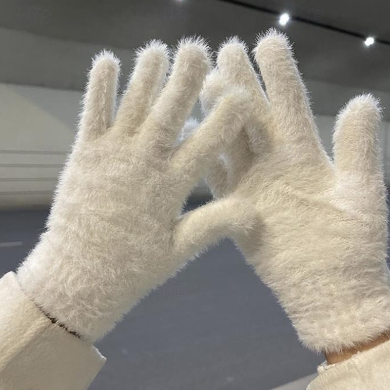 Naisten 1 pari Sormenpää / Talvi käsineet Katutyyli / Ulkoilma Hanskat - Yhtenäinen Pisin sormi 2026 - $15.49 –P7