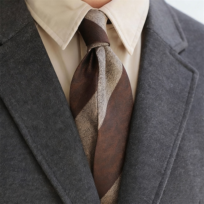 Hombre Corbatas Moda Clásico Contemporáneo moderno Estampado Rayas Fiesta de Boda Ropa Cotidiana 2026 - $6.99 –P1