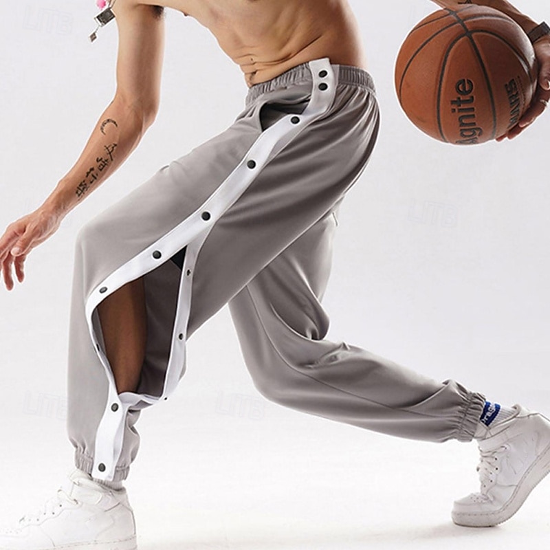 Voor heren Joggingbroeken Broek wegscheuren Broek Trekkoord Zak Elastische taille Kleurenblok Comfort Buitensporten Dagelijks Modieus Casual blauw Zwart / Wit Micro-elastisch 2026 - $22.99 –P2