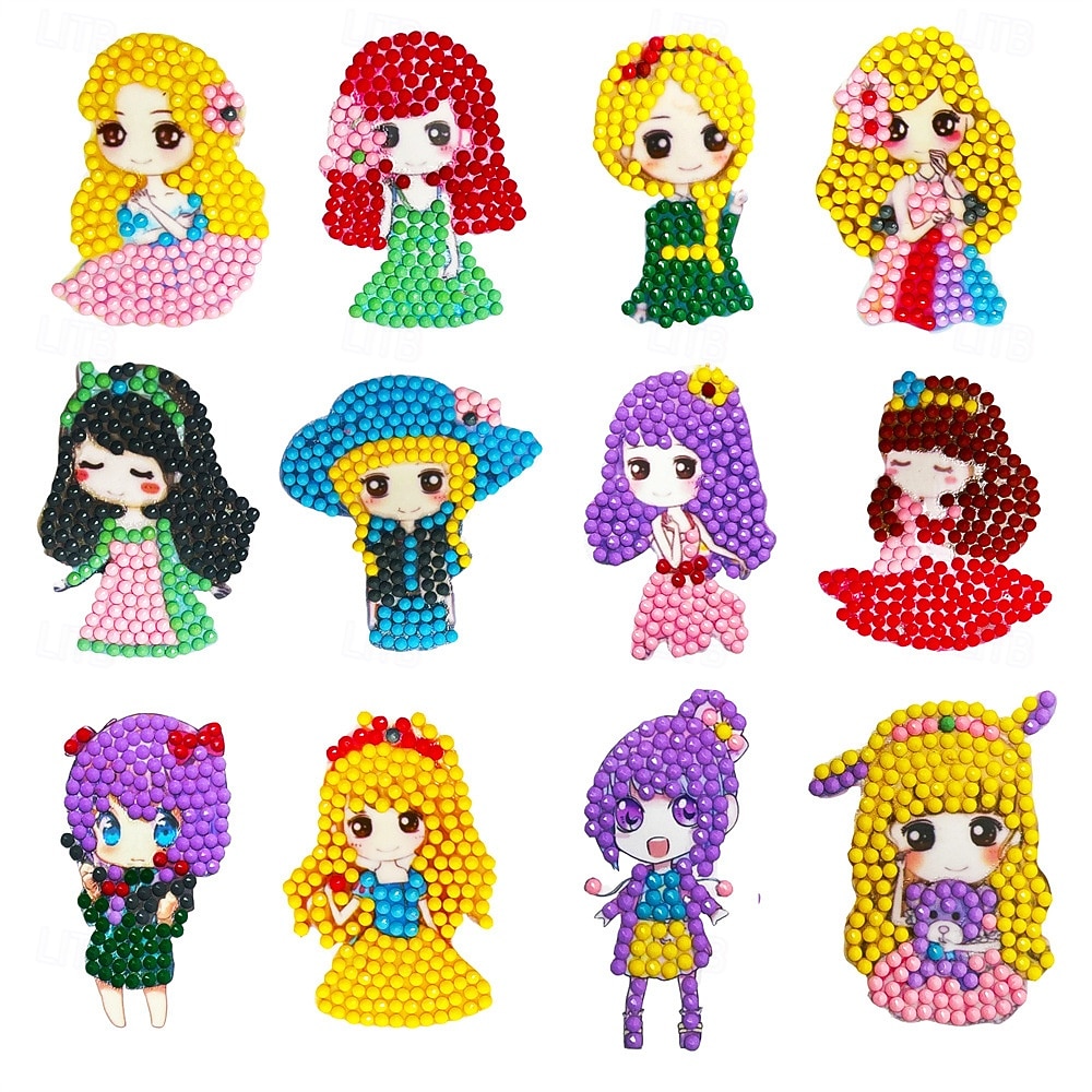 Adesivi artistici con diamanti 5D, arti e mestieri, gemme creative, kit di pittura con i numeri per bambini dai 4 ai 6 anni, dai 6 agli 8 anni, dagli 8 ai 12 anni, adesivi fai da te con mosaico, giocattoli per feste di compleanno, regali di Halloween e Na del 2026 a $9.99 –P12