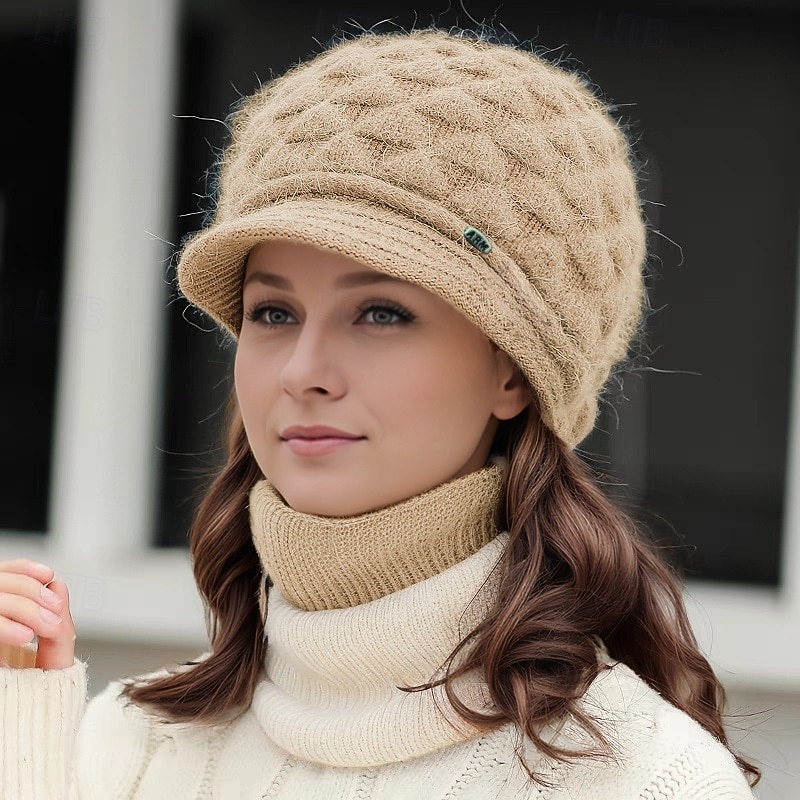 2026年 女性用 ビーニー帽 フェドーラ帽 日常 祝日 純色 ポリエステル カジュアル 保温 快適 １枚  コレクション – $21.99 –P5