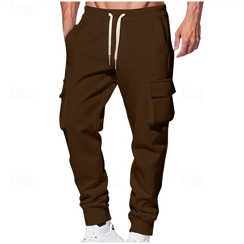 Per uomo Pantaloni da Tuta Cargo Pantaloni da tuta Joggers Pantaloni Coulisse Tasca Elastico in vita Semplice Comodità Quotidiano Sport all'Aperto Moda Casual Rosa Rosso Micro-elastico del 2026 a $20.99 –P7