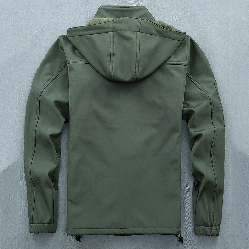 Men's Hiking Jacket Fleece Jacket Winter Coat Puffer Jacket Thermal Set Winter Autumn / Fall Outdoor Camo Thermal Warm Waterproof Windproof Top Black Green Khaki 2026 - $70.99 –P5