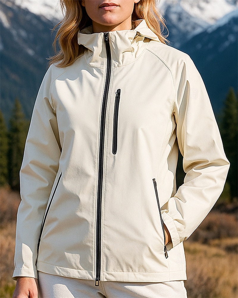 Dámské Venkovní bunda Dağcı Ceketi Dağcı Rüzgarlığı Venkovní Voděodolný Větruvzdorné Turistické oblečení Turistické oblečení Jaro Podzim sako Lov Lezení Kempování a turistika Pevná barva Černá Bíl 2026 - $32.99 –P7