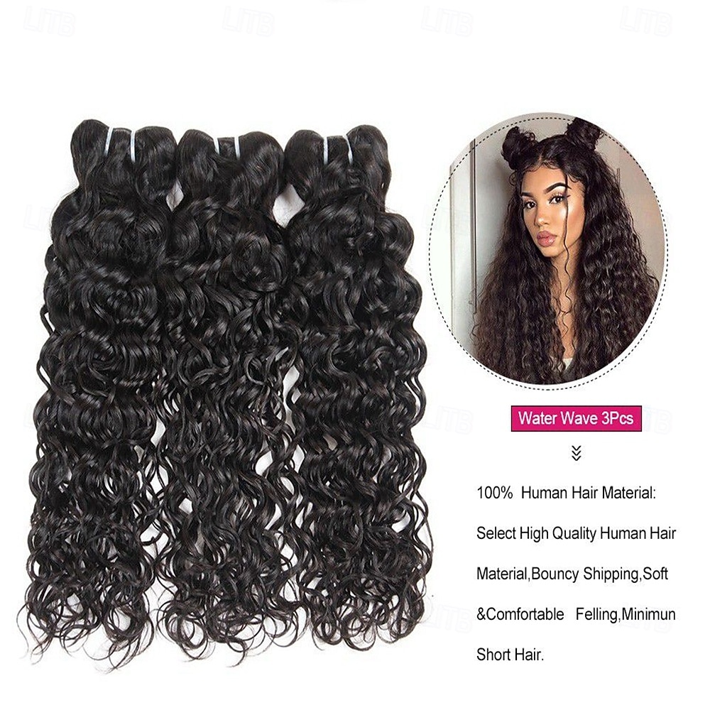 бразильские человеческие волосы, 3 пучка, волнистые, накладные, 8-28 дюймов, 300 г 2026 - $136.99 –P1
