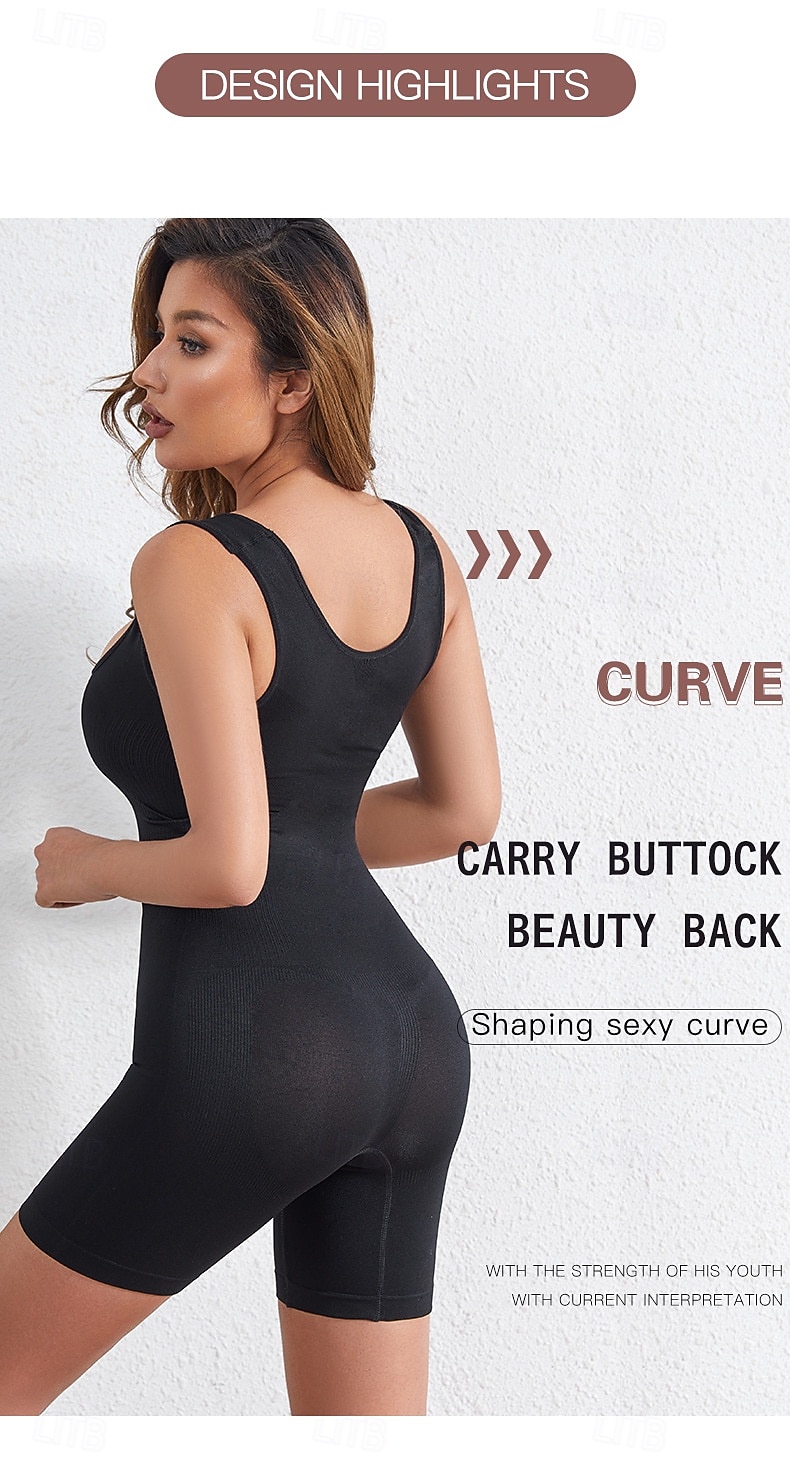 Mujer Normal Mono Corte Bodycon Color sólido Sin Mangas Sin Mangas Escote en U Deporte Diario Delgado Negro Caqui Beige Todas las Temporadas 2026 - $17.99 –P1