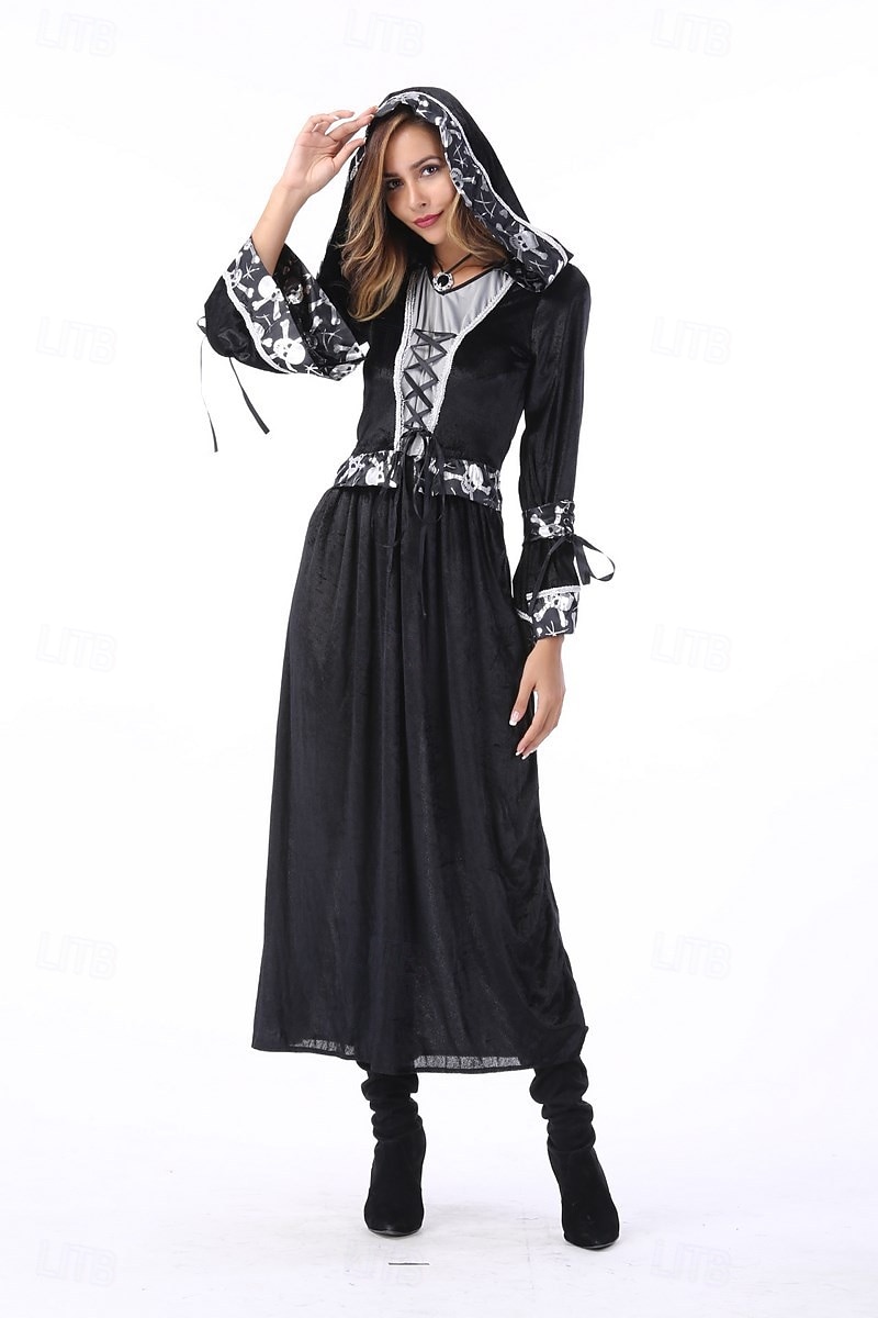 Čerodějnice Čaroděj předvečer Všech svatých Šaty Fancy kostým Kostýmy pro páry cosplay Dospělé Dámské předvečer Všech svatých Karneval Výkon Párty Jednoduché Halloweenské kostýmy Oblékněte se 2025 - $44.99 –P7