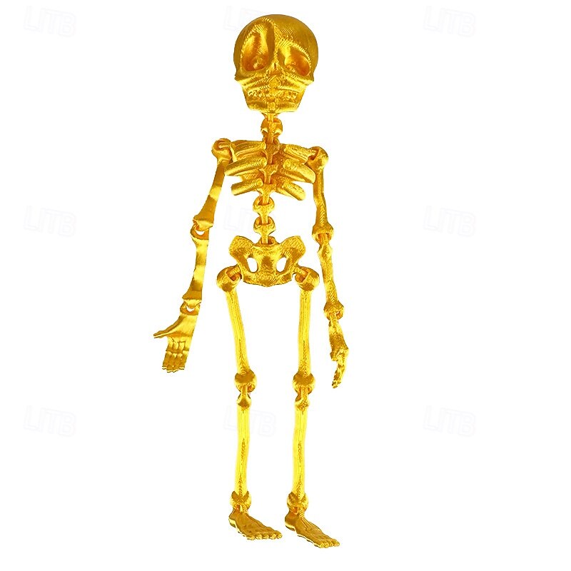3D tištěné kostrové lidské klouby pohyblivé dětské halloweenské hračky kreativní samolepky na ledničku 2025 - $14.99 –P11