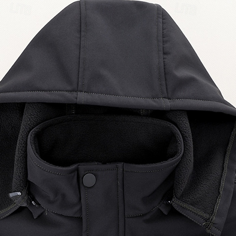 Per uomo Giacca da escursionismo Giacca in Pile Giacca imbottita Set termico Inverno All'aperto Calore Termico Impermeabile Top Nero Verde Grigio del 2025 a $56.99 –P6