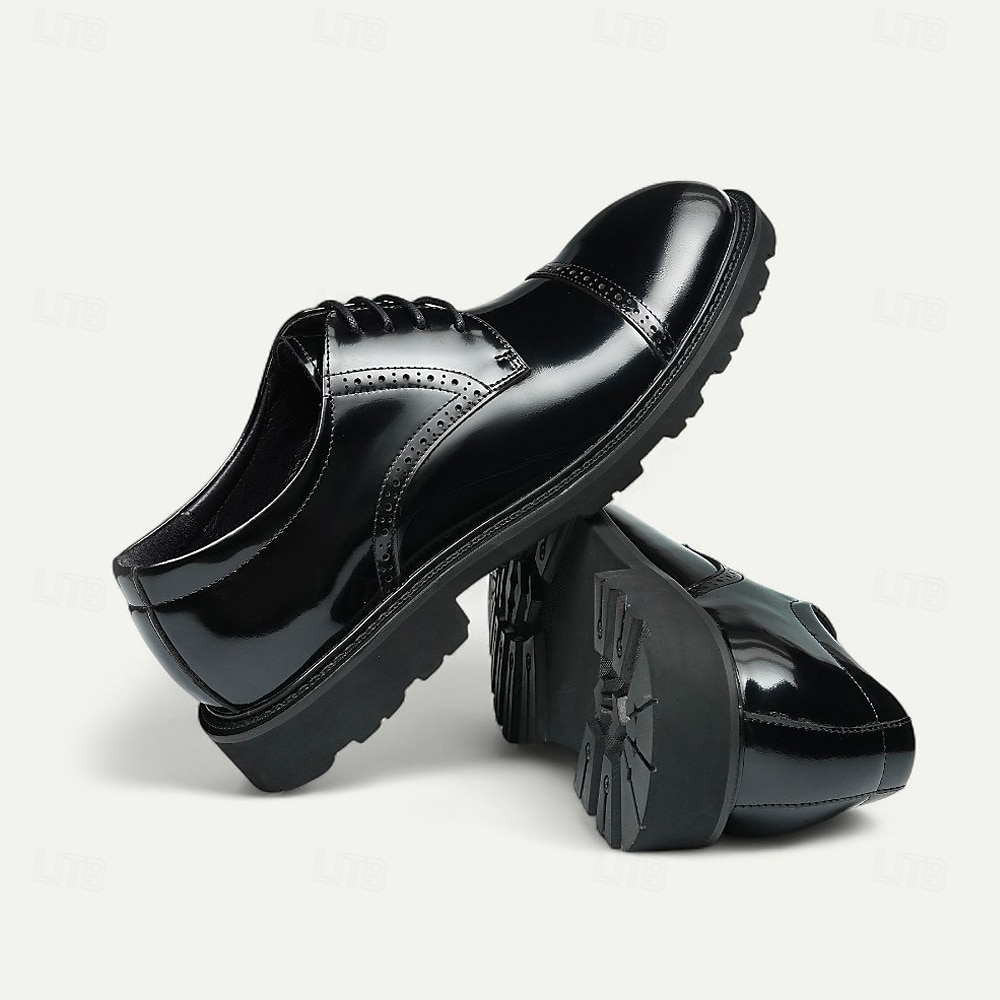 Мужские светло-коричневые туфли-оксфорды, классические деловые туфли на шнуровке с отделкой в стиле броги для офиса, свадеб и вечерних мероприятий 2025 - €104.15 –P15