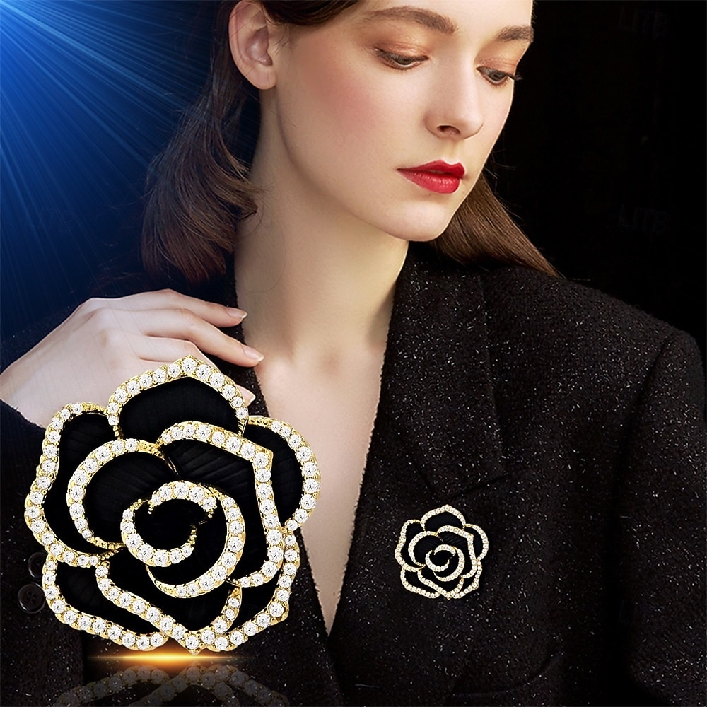 Broschen Klassisch Retro Blume Mode Brosche Schmuck Schwarz Für Hochzeit Party Geschenk Verlobung Abschlussball Festival 2026 - $32.99 –P4