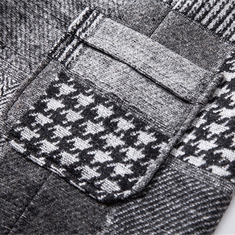 בגדי ריקוד גברים וסט חֲזִיָה Gilet חופשה מפלגה עֵסֶק אופנתי יום יומי אביב סתיו כיס כפתורים פוליאסטר נוח משובץ חזה יחיד כפתור יחיד דש רגיל פול יין כתום כחול כהה אֵפוֹד 2026 - $37.99 –P9