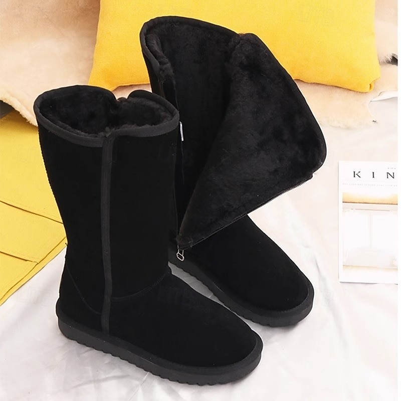 Damen-Winterstiefel mit halbhoher Schafthöhe und weichem Fleecefutter – warme und gemütliche Schneestiefel für den lässigen Winterlook 2026 - $59.99 –P3