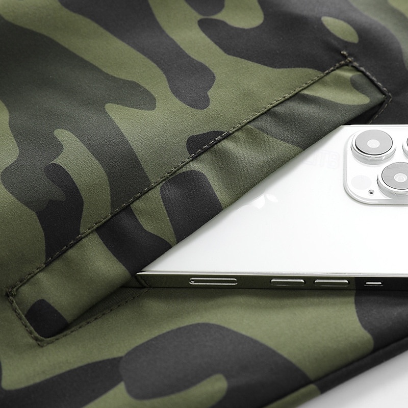 Per uomo Giacca Leggera Giubbotto bomber Giacca Casual Vacanza Quotidiano Traspirante Tasca Primavera Autunno Mimetico Moda Classico Collo alla coreana Regolare Blu Verde militare Giacca del 2026 a $42.99 –P9