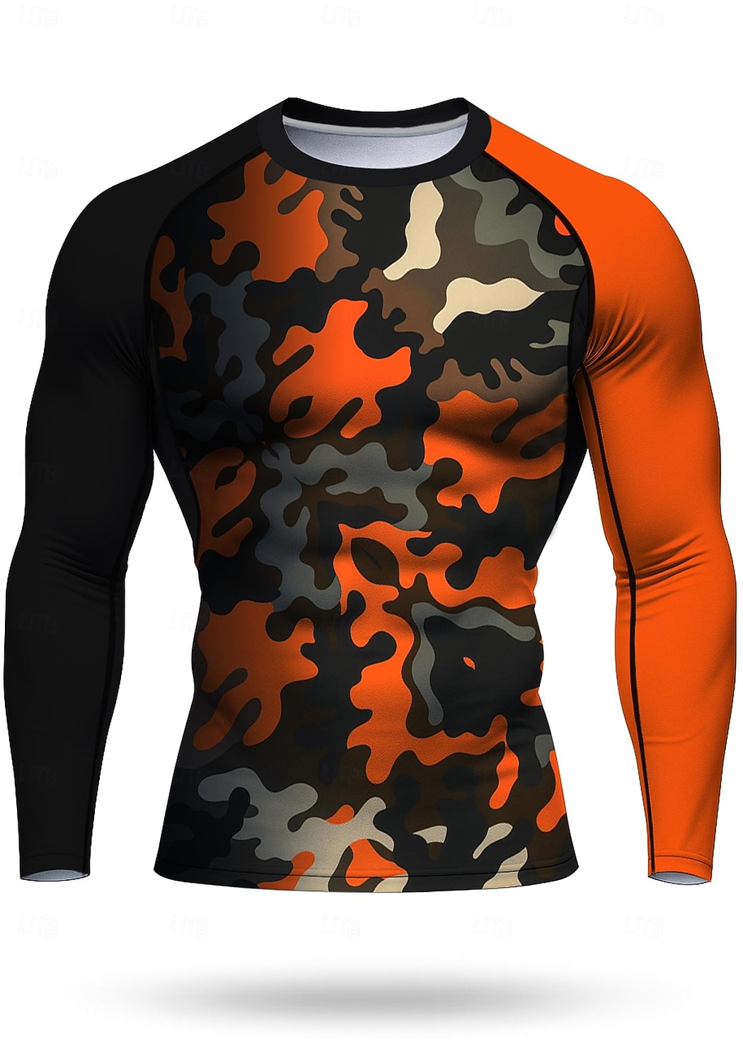 Men's Unisex Running T-Shirt Athletic Shirt Gym Shirt Fitness Shirt Workout Shirt Color Block Long Sleeve Tee Tshirt Geometric UPF 50 UV Resistant Soft Sweat wicking Mountain Bike / MTB Gym Workout 2025 - $18.99 –P1