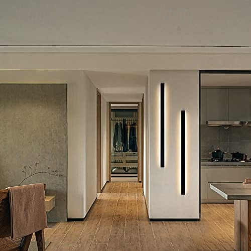 Luz de pared LED, estante blanco cálido, accesorio de iluminación para montaje en pared, estantes de exhibición interiores rectangulares, luces de pared, acrílico esmerilado elegante, antioxidante, 2025 - $41.99 –P4