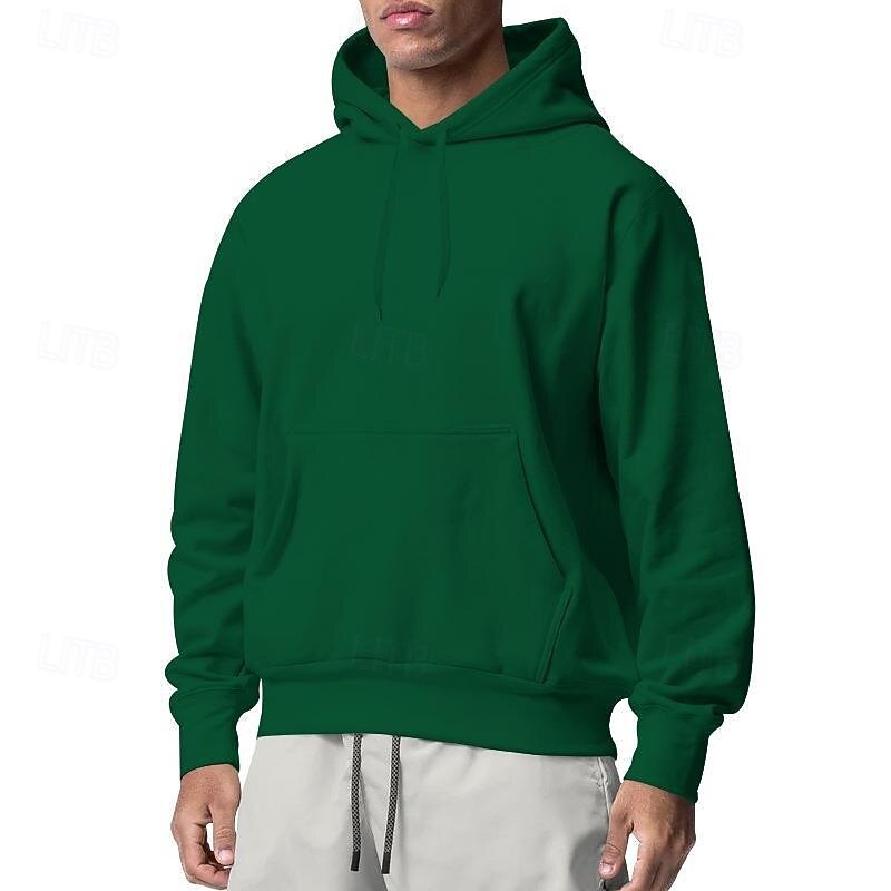 Per uomo Felpa con cappuccio Felpa con cappuccio in pile Felpa con cappuccio foderata in pile Aalbicocca Nero Bianco Giallo Rosa Con Cappuccio Semplice Sport & Outdoor Casuale Quotidiano Streetwear del 2025 a $17.99 –P11