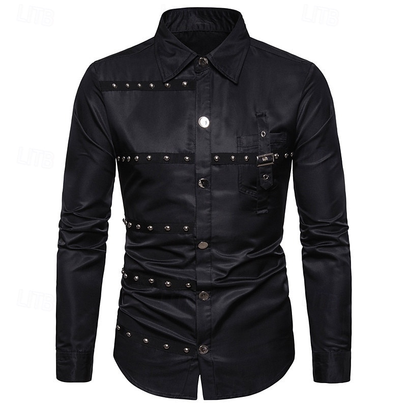 Hombre Camisa Camisa de verano Camisa casual Abotonar la camisa Negro Vino Verde Ejército Manga Larga Plano Diseño Vacaciones Hawaiano Botones Ropa Mezcla de Algodón Moda Casual Cómodo 2026 - $35.99 –P2