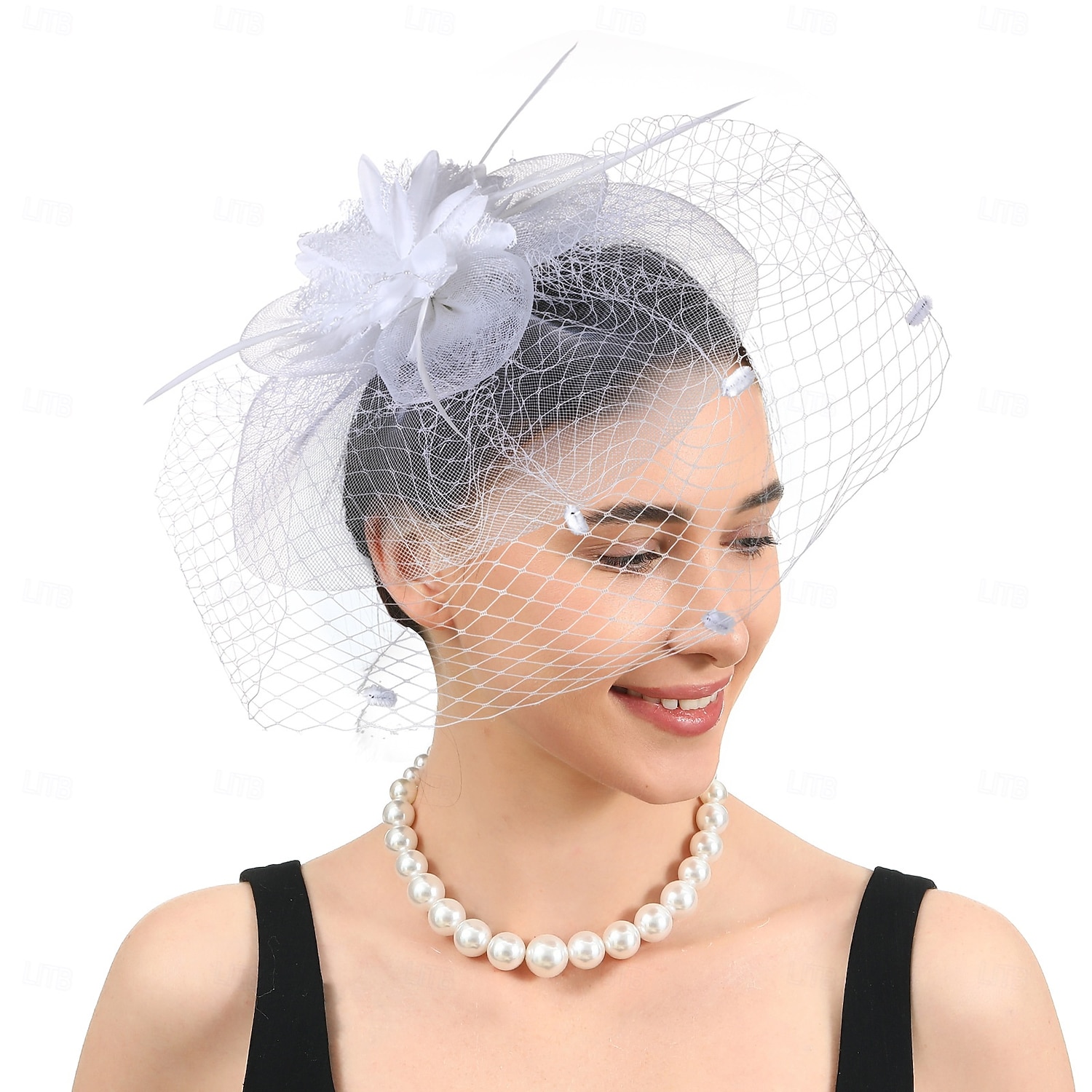 Fascinators Pluma Boda Vintage Con Gorra Celada Sombreros 2026 - $17.49 –P6