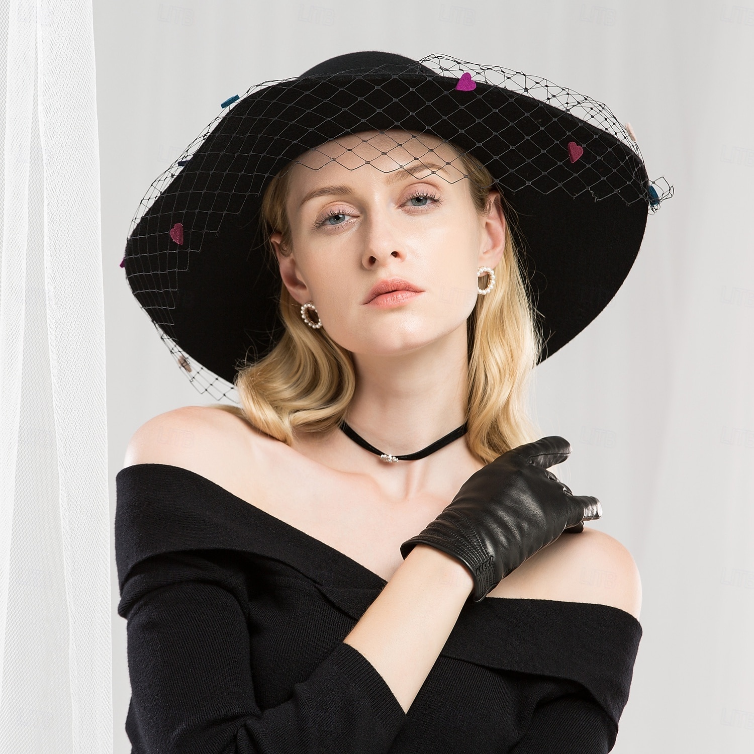 Hats 100% Wool Bowler / Cloche Hat Fedora Hat Wedding Ladies Day Elegant Wedding With Tulle Headpiece Headwear 2026 - $51.99 –P8