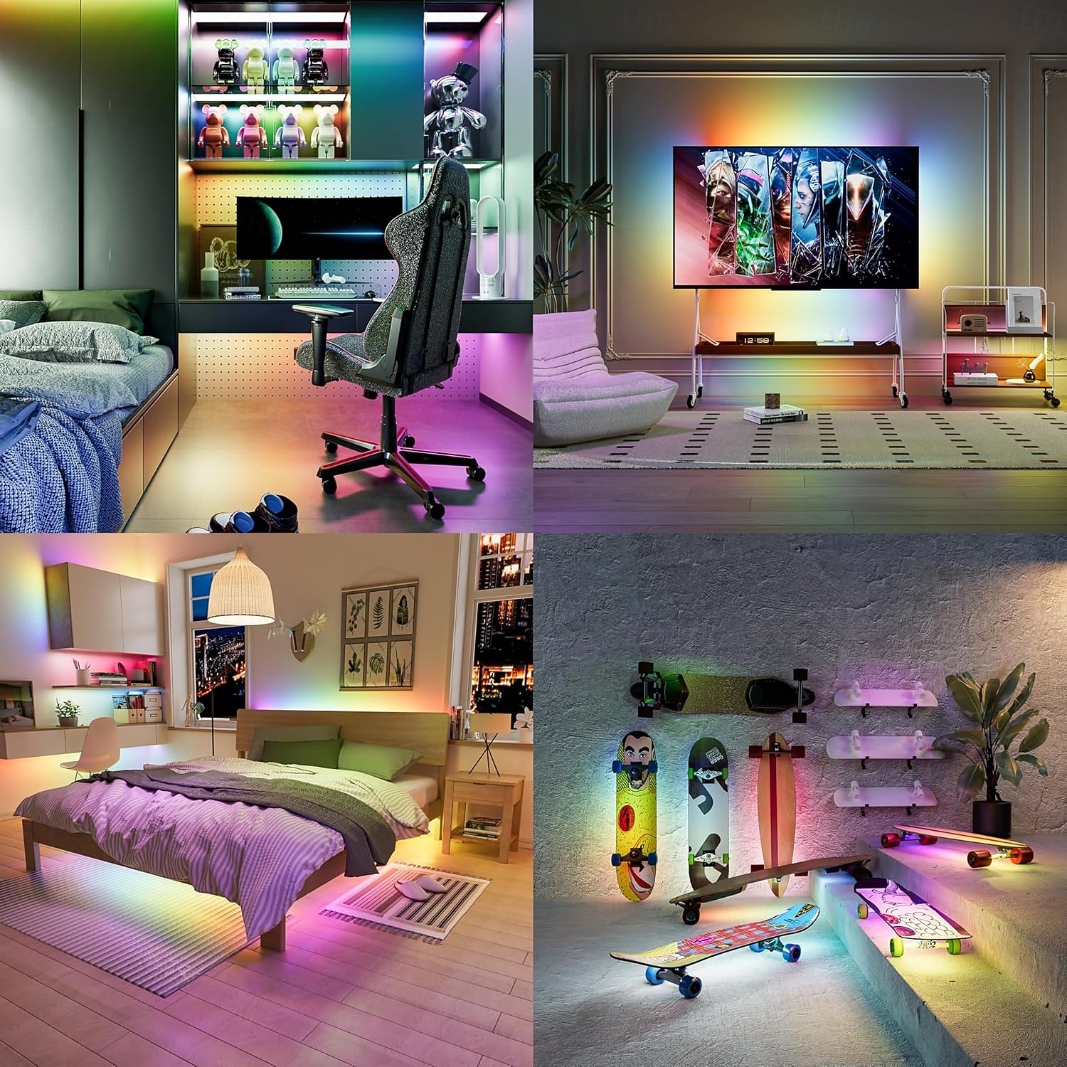 5v 5mm leveä 1-5m cob ws2812b ic rgb 160led/m led-nauha yksittäin osoitteellinen joustava tiheä tasainen valo unelmien jahtaava väri 2025 - $16.49 –P4