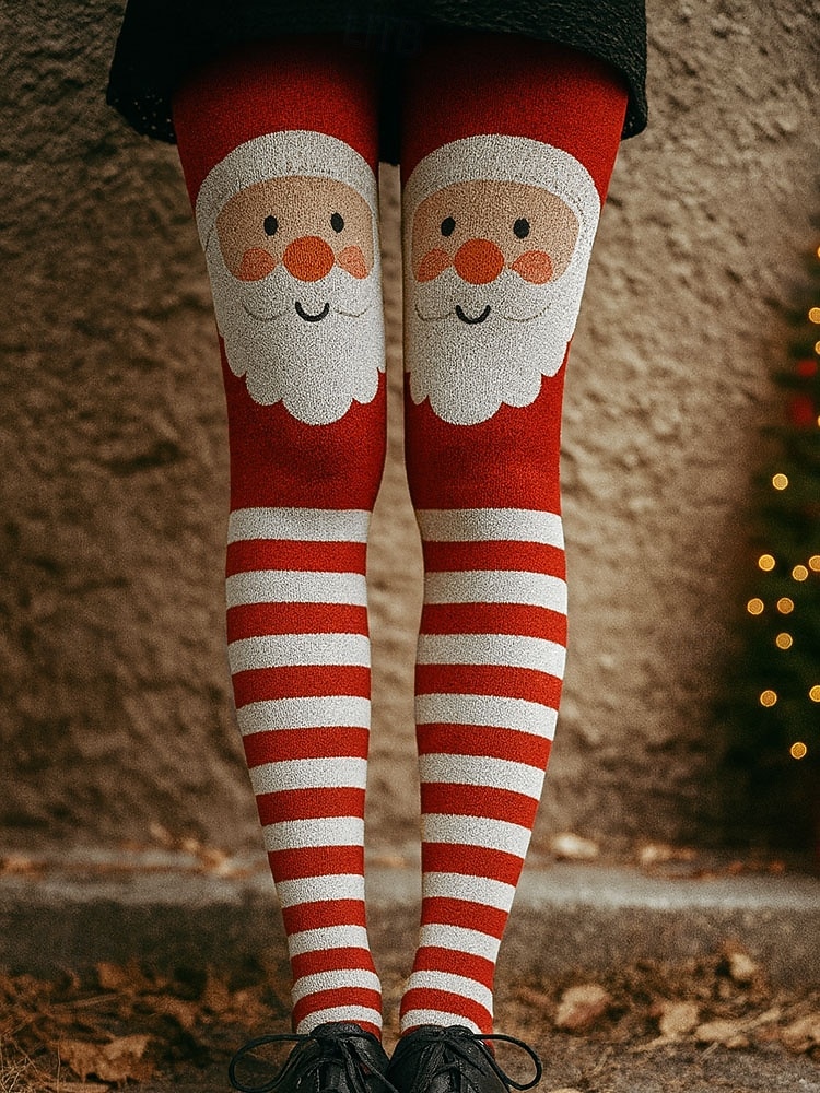 Femmes Leggings Vacances ancien Style Ethnique Longueur complète Taille hautePantsNoël Graphique Père Noël Noël Impression 3D Nouveauté Séchage Rapide Respirabilité Doux Élastique Extérieur Maison de 2025 ? $26.99 –P1