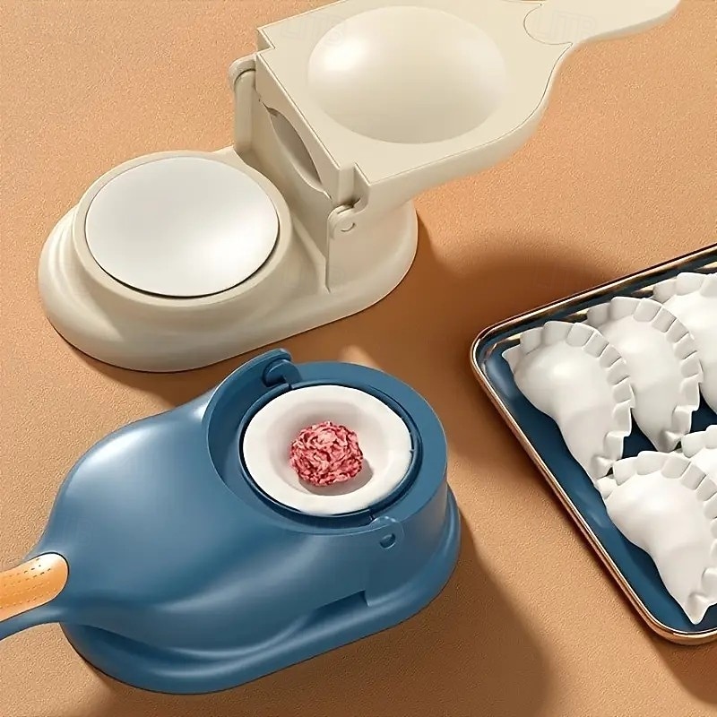 2025年 2 in 1 餃子メーカー – 自家製餃子、卵餃子、蒸し餃子、ワンタン型用の自動および手動生地プレス、キッチン用  コレクション – $7.99 –P4