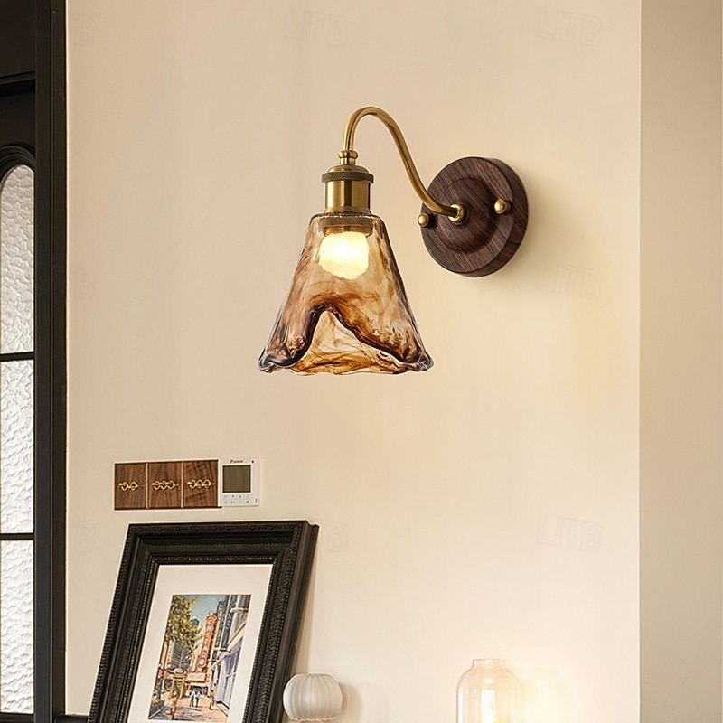 LED wandlamp glas 1-lichts moderne wandlamp, minimalistische glazen wandlamp, voor studeerkamer woonkamer slaapkamer 110-240v 2026 - $160.99 –P5