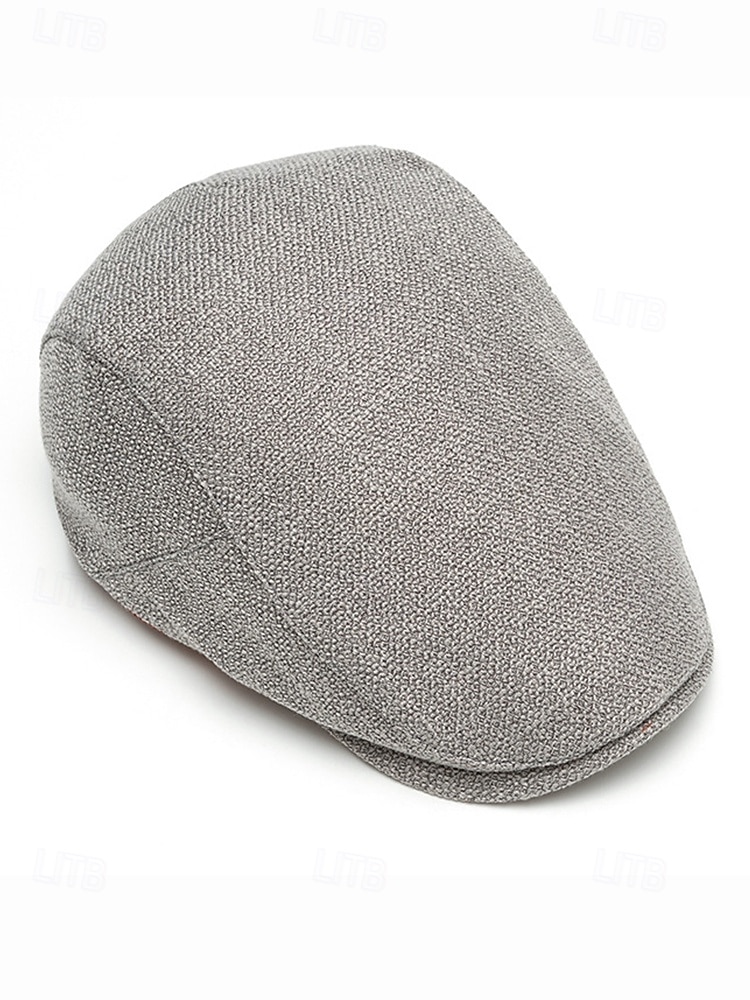 Casquette plate en lin et coton respirant pour homme, chapeau gavroche vintage classique pour tenue décontractée, conduite et activités de plein air de 2025 ? $11.99 –P5