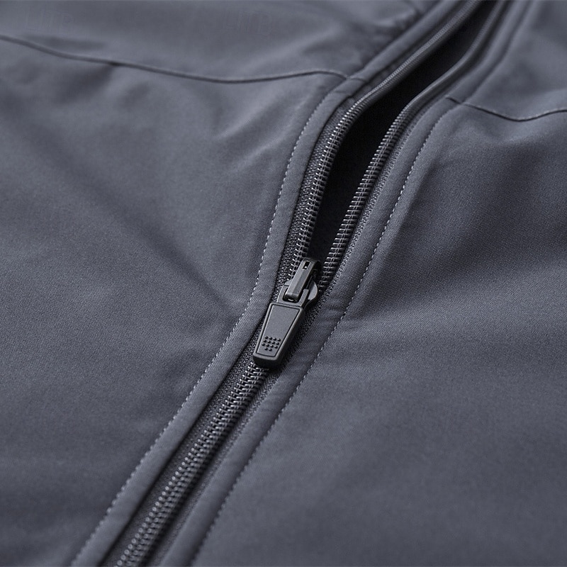 Hombre Chaqueta al aire libre Impermeable Chaqueta para senderismo Diario Senderismo Resistente al Viento A Prueba de Lluvia Bolsillo Otoño Invierno Plano Moda Clásico Escote Chino Regular Negro 2026 - $57.99 –P9