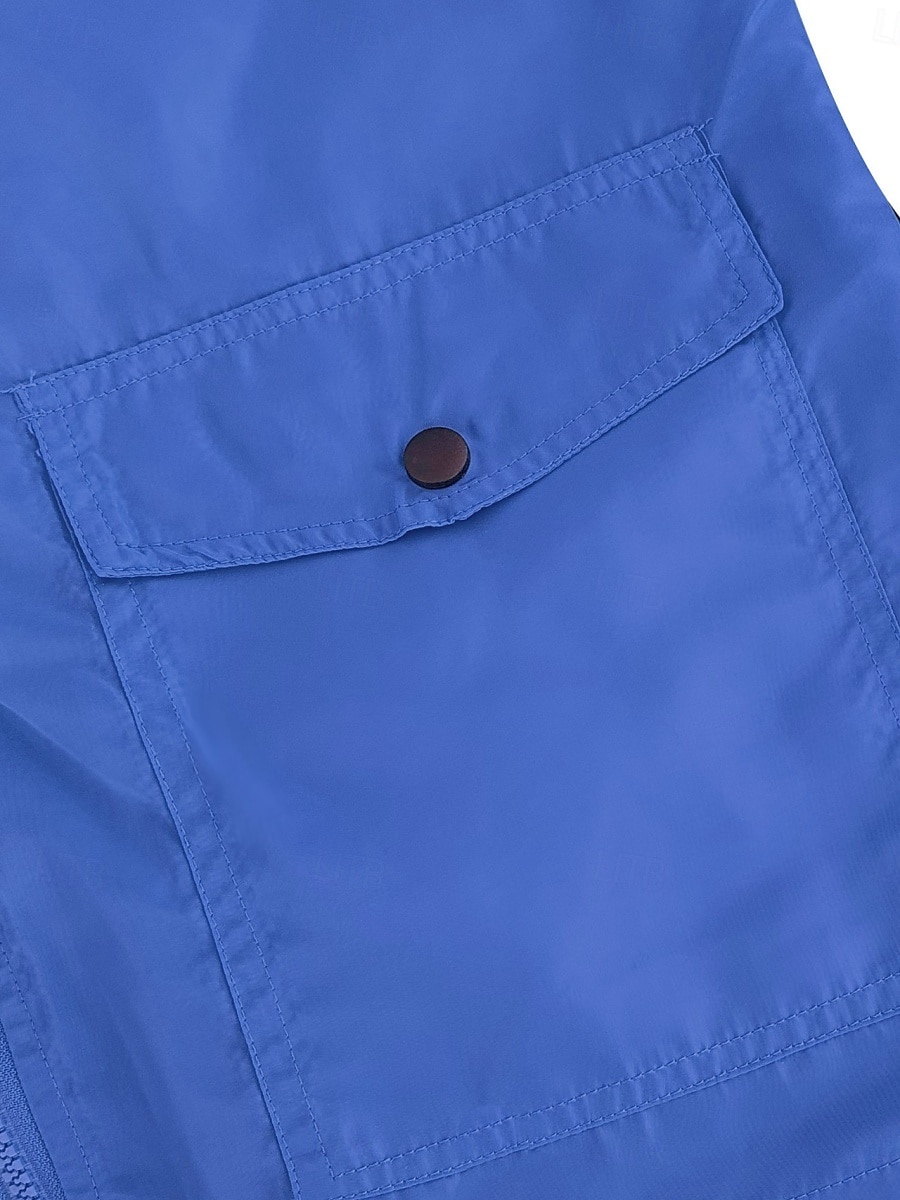 Mujer Chaqueta con capucha Cómodo Transpirable Bolsillo Botones Casual Plano Vacaciones Calle Casual Ropa Cotidiana Botonadura Simple Regular Con Capucha Ajuste regular Manga Larga Ropa de calle 2025 - $31.99 –P6