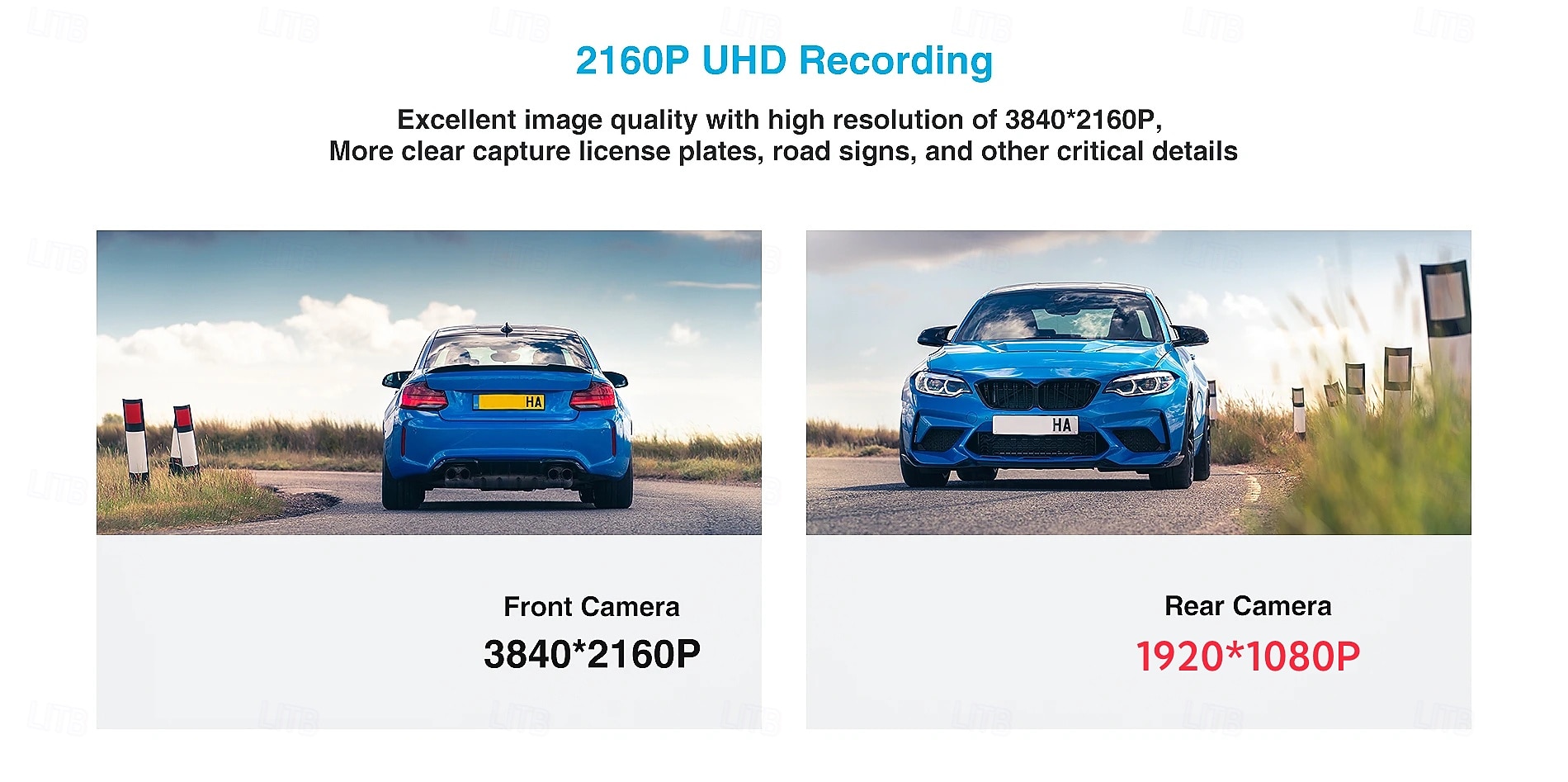 High-definition 4K front and 1080P rear dual-lens dash cam with WiFi mobile connectivity car DVR loop recording comes with a 32GB memory card. 2025 - $69.99 –P3