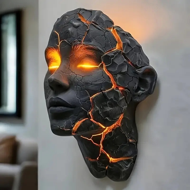 trendige Shattered Soul-Wandlampe, 3D-Illusion, LED-Wandlampe, zerbrochener Glaseffekt, Leuchte, geeignet für Schlafzimmer, Wohnzimmer, Bars, Cafés – energieeffizient und einfach zu installieren 2025 - $32.99 –P1
