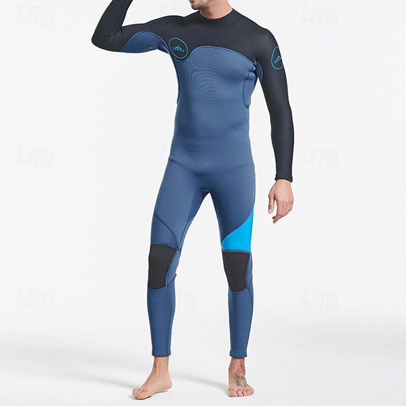 Homme Maillots de bain intégraux Combinaison Fine UPF50+ manche longue Maillot de Bain Fermeture Eclair Dorsale Natation Plongée Surf Plongée en apnée Patchwork Été Printemps Automne de 2025 ? $79.99 –P9