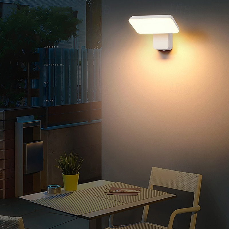 Moderne utendørs roterende vegglampe 350° justerbar hodevegglampe svart LED-vegglampe utendørs belysning for hus veranda garasje ip65 vanntett 2026 - $142.99 –P3
