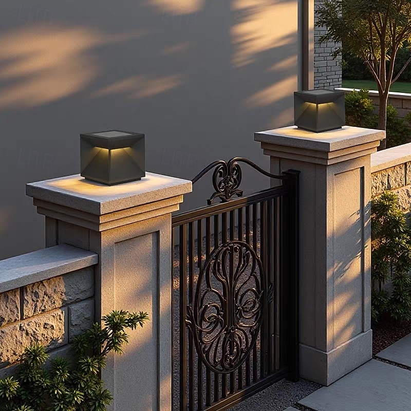 Уличное освещение газона, современные водонепроницаемые светодиодные светильники для дорожек, сада, виллы, наружные светильники для двора, наружные напольные светильники для ландшафтных работ, террас, 2025 - $200.99 –P2