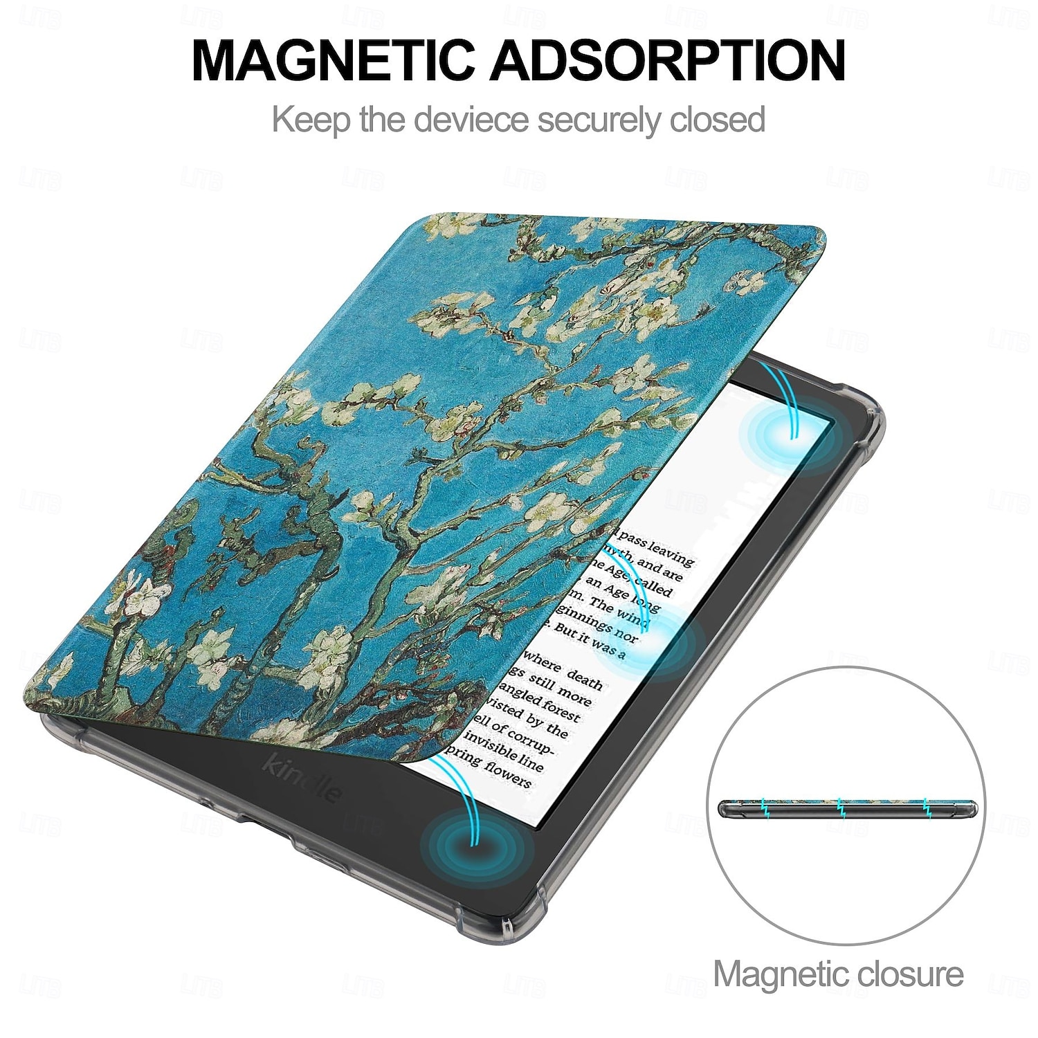 Чехол для планшета Amazon Kindle Paperwhite (12-го поколения) 2024 года, Kindle Paperwhite 11-го поколения 2022 года, 6-спусковая ручка, интеллектуальное автоматическое включение/выключение, защитный 2026 - $19.99 –P3