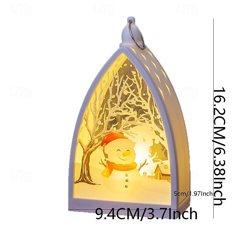 1 Pc 16.2 * 9.4CM Christmas Retro Handheld Night Light LED Electronic Candle Light Desktop Decoration Pendant Light LR1130 * 3 Battery 2025 - CAD $4.99 –P6