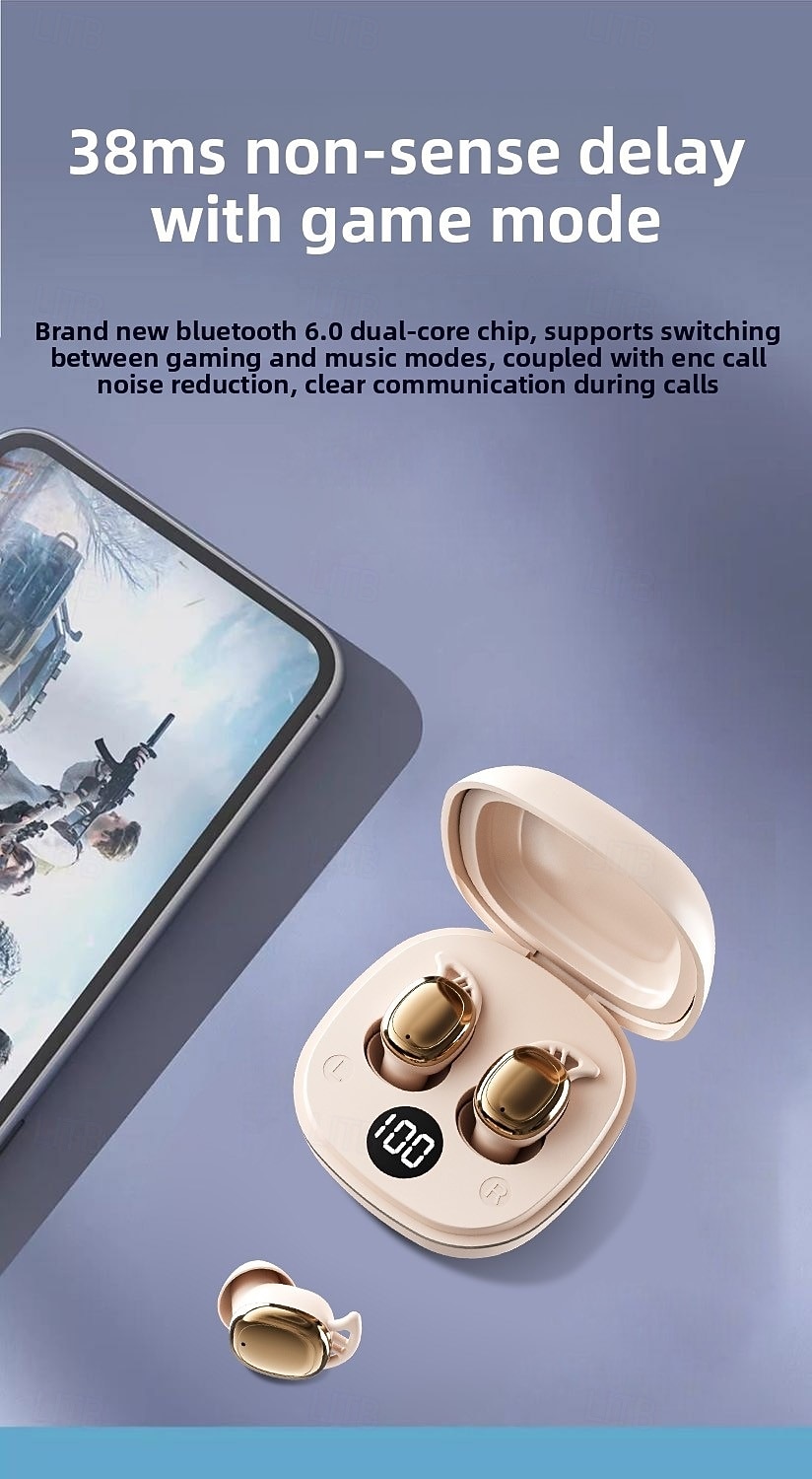 Écouteurs intra-auriculaires sans fil Bluetooth 5.3, mini-écouteurs tactiles, réduction du bruit, confortables, pour le bureau de 2025 ? $22.99 –P5